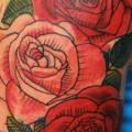 Shoulder Flower tattoo by Tattoo Frequency