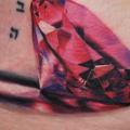 Realistic Side Diamond tattoo by Tattoo Frequency