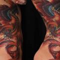 Fantasy Side Phoenix tattoo by Tattoo Frequency