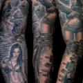 tatuaggio Realistici Manica di Tattoo Frequency