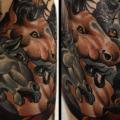 Leg Horse tattoo by Into You Tattoo