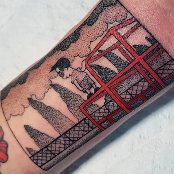 Tatuaje Brazo Simpson por Front Line Tattoo