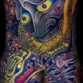 tatuaje Pierna Japoneses Espalda por Front Line Tattoo