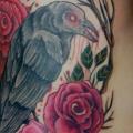 Realistic Side Raven tattoo by Black Star Studio