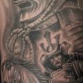 Shoulder Samurai tattoo by Mumia Tattoo