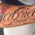 Arm Lettering tattoo by Hyperink Studios