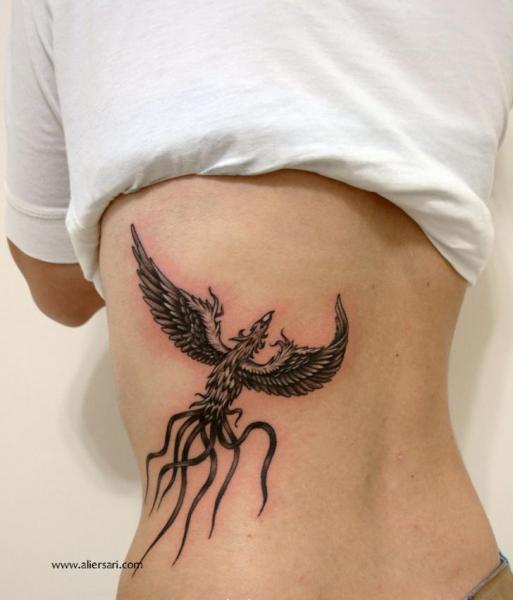 Back Phoenix Tattoo by Ali Ersari