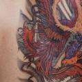 Fantasy Side Back Phoenix tattoo by Ali Ersari