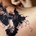 Shoulder Crow tattoo by Ali Ersari