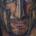 Shoulder Realistic Warrior tattoo by Ali Ersari