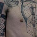 Schulter Brust Bauch Dotwork Abstrakt tattoo von MXM