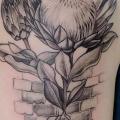 Shoulder Flower Wall tattoo by Firefly Tattoo
