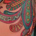 Thigh Abstract tattoo by Firefly Tattoo