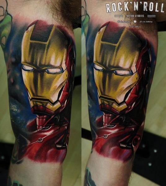 Arm Fantasy Hero Ironman Tattoo by Rock n Roll