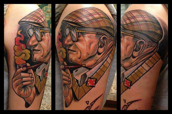 Shoulder Fantasy Character Tattoo by Rock n Roll