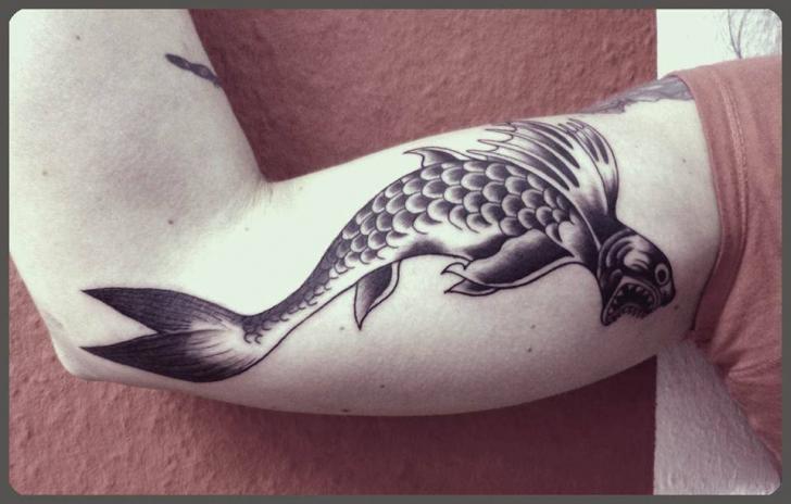 Tatuaje Brazo Fantasy Pescado por Tattoo B52
