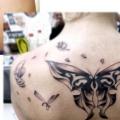 Back Butterfly tattoo by Tattoo B52