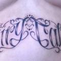 Lettering Belly tattoo by Tattoo B52