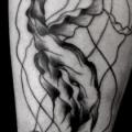Calf Jellyfish tattoo by Tattoo B52