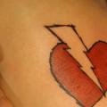 Heart Lightning tattoo by Tattoo B52