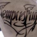 Leuchtturm Fonts tattoo von Tattoo B52