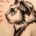 Shoulder Cat tattoo by Tattoo B52