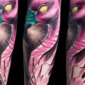 Arm Flamingo tattoo by Mark Halbstark