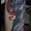 tatuaggio Polpaccio Gatto di Mark Halbstark