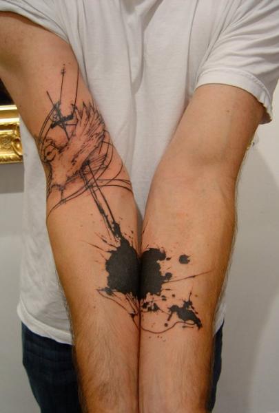 Tatuaje Brazo Abstracto por Xoïl