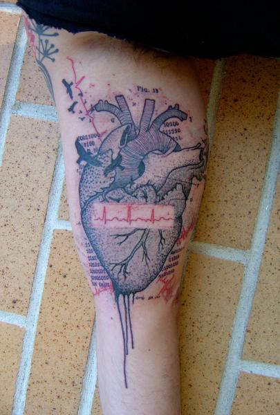 Tatuaż Ręka Serce przez Xoïl