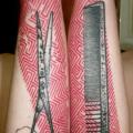 Arm Scissor tattoo by Xoïl