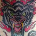 New School Wolf Nacken tattoo von Marc Nava