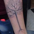 Arm Dotwork Baum tattoo von Papanatos Tattoos