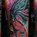 รอยสัก แขน จินตนาการ ปลา โดย Mad-art Tattoo
