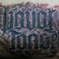Arm Lettering 3d tattoo by Mad-art Tattoo