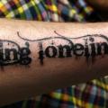 Arm Lettering tattoo by Mad-art Tattoo