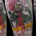 tatuaje Trash Polka Al Pacino por Gulestus Tattoo