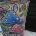 Fantasy Calf Mushroom tattoo by Daichi Tattoos & Artworks