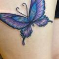 tatuaggio Farfalle Coscia di Daichi Tattoos & Artworks