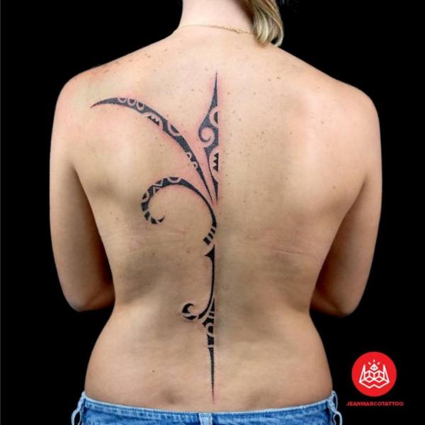 Back Tribal Tattoo by 2vision Estudio