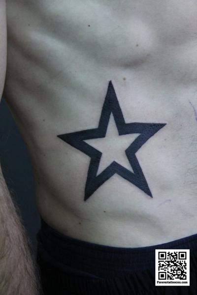 Side Star Tattoo by Forevertattoo Studio