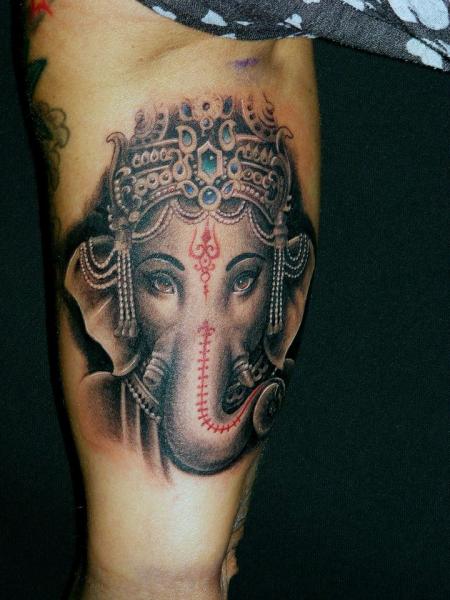 Tatuagem Braço Religiosas Ganesh por Da Silva Tattoo