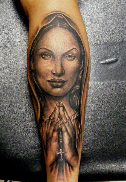 Tatuaggio Braccio Religiosi di Da Silva Tattoo