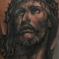 Arm Jesus Religious tattoo by Da Silva Tattoo