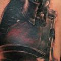 Shoulder Realistic Warrior tattoo by Da Silva Tattoo