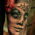 Arm Mexikanischer Totenkopf tattoo von Led Coult