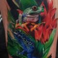 Realistic Frog Thigh tattoo by Led Coult