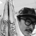 Finger Lettering Fonts tattoo by Dr Woo
