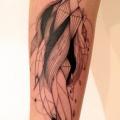 Arm Feather Abstract tattoo by Supakitch
