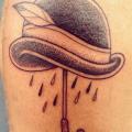 Calf Umbrella Hat Abstract tattoo by Supakitch